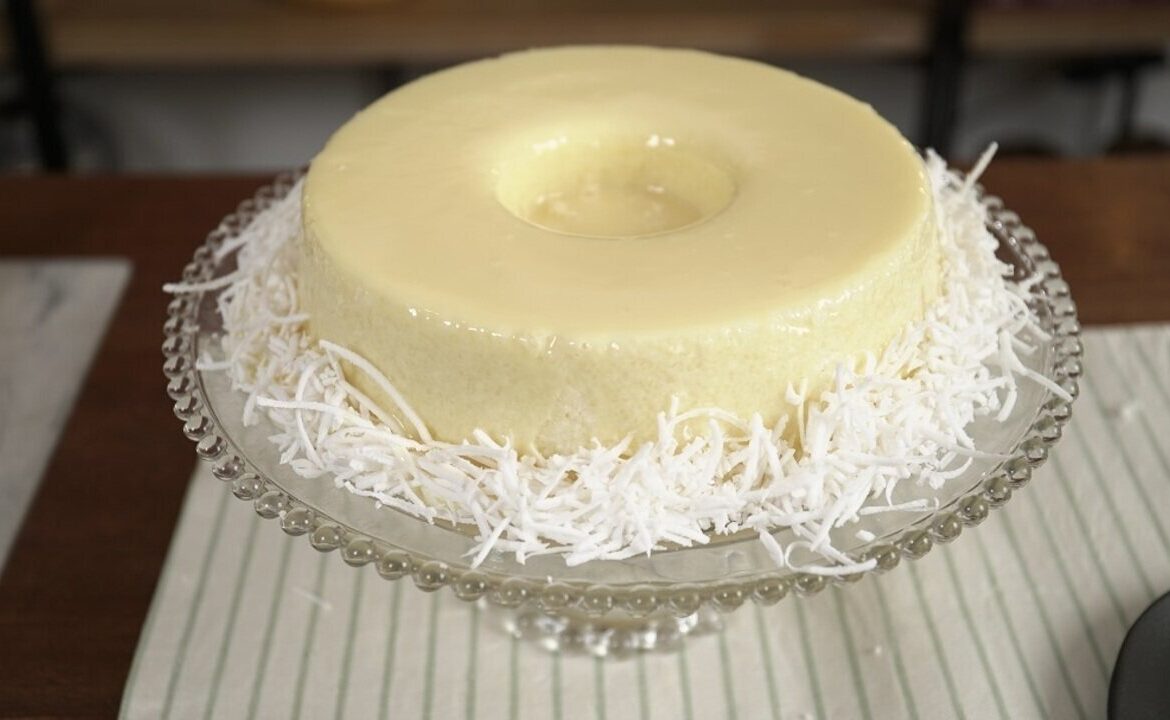 Torta de Tapioca Doce com Coco
