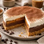 Torta de Banana Caramelizada com Creme de Gengibre e Canela que Tem Cheiro de Casa Aconchegante e Sabor de Sobremesa de Cafeteria Charmosa