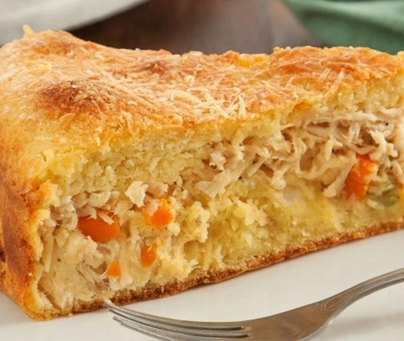 Torta de Frango com Creme de Milho Verde