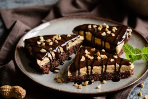 Torta Fitness Power de Chocolate com Pasta de Amendoim