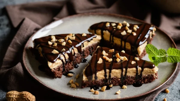 Torta Fitness Power de Chocolate com Pasta de Amendoim
