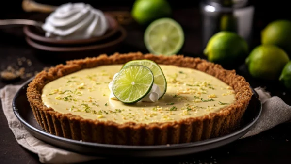 Torta Crocante de Castanhas com Creme de Limão Fit