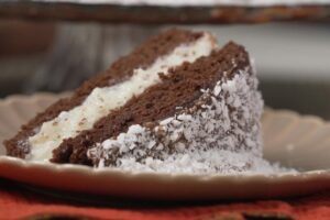Torta Ouro Fit de Coco com Cacau