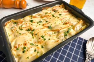 Conchiglione Recheado com Frango