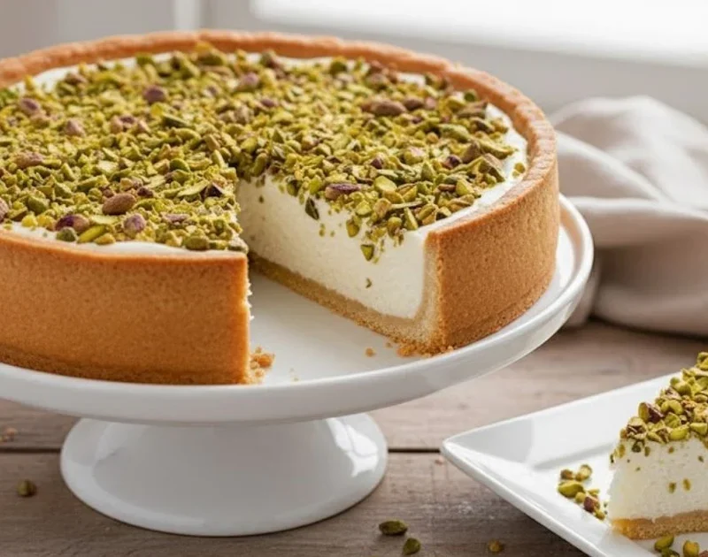 Torta Gelada de Maracujá com Pistache