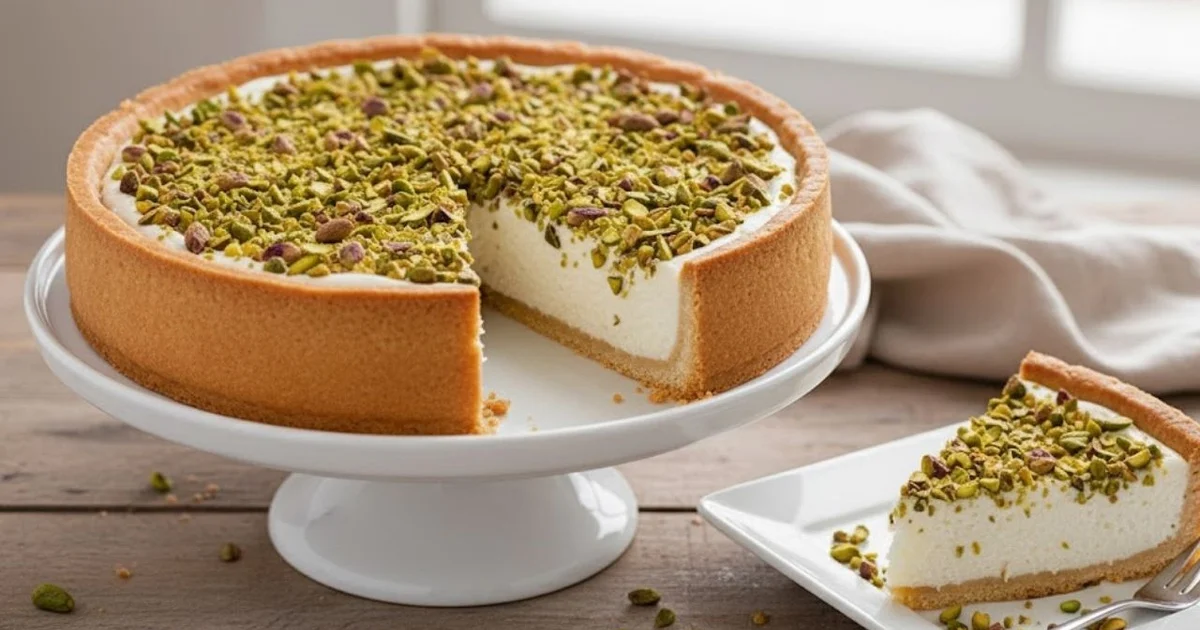 Torta Gelada de Maracujá com Pistache