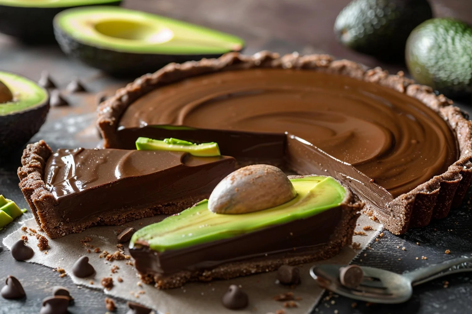Torta Gelada de Abacate com Cacau que Fica Cremosa, Refrescante e com Cara de Sobremesa Gourmet Fit que Ninguém Acredita que é Saudável