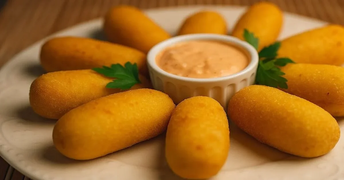 Aprenda a fazer croquetes de milho verde crocantes por fora e cremosos por dentro. Uma receita fácil, prática e cheia de sabor, perfeita para servir como petisco, lanche ou entrada em qualquer ocasião.