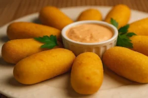 Aprenda a fazer croquetes de milho verde crocantes por fora e cremosos por dentro. Uma receita fácil, prática e cheia de sabor, perfeita para servir como petisco, lanche ou entrada em qualquer ocasião.