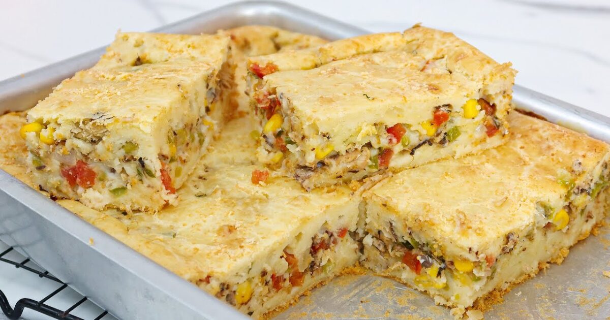 Aprenda a preparar uma deliciosa Torta de Peixe com massa macia e recheio cremoso, temperado na medida certa. Uma receita fácil, saborosa e perfeita para o almoço, jantar ou para aproveitar sobras de peixe com muito sabor e praticidade.